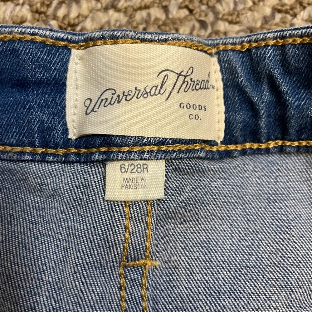 Universal Thread High Rise Skinny Patchwork Jeans NWT - Picture 6 of 7